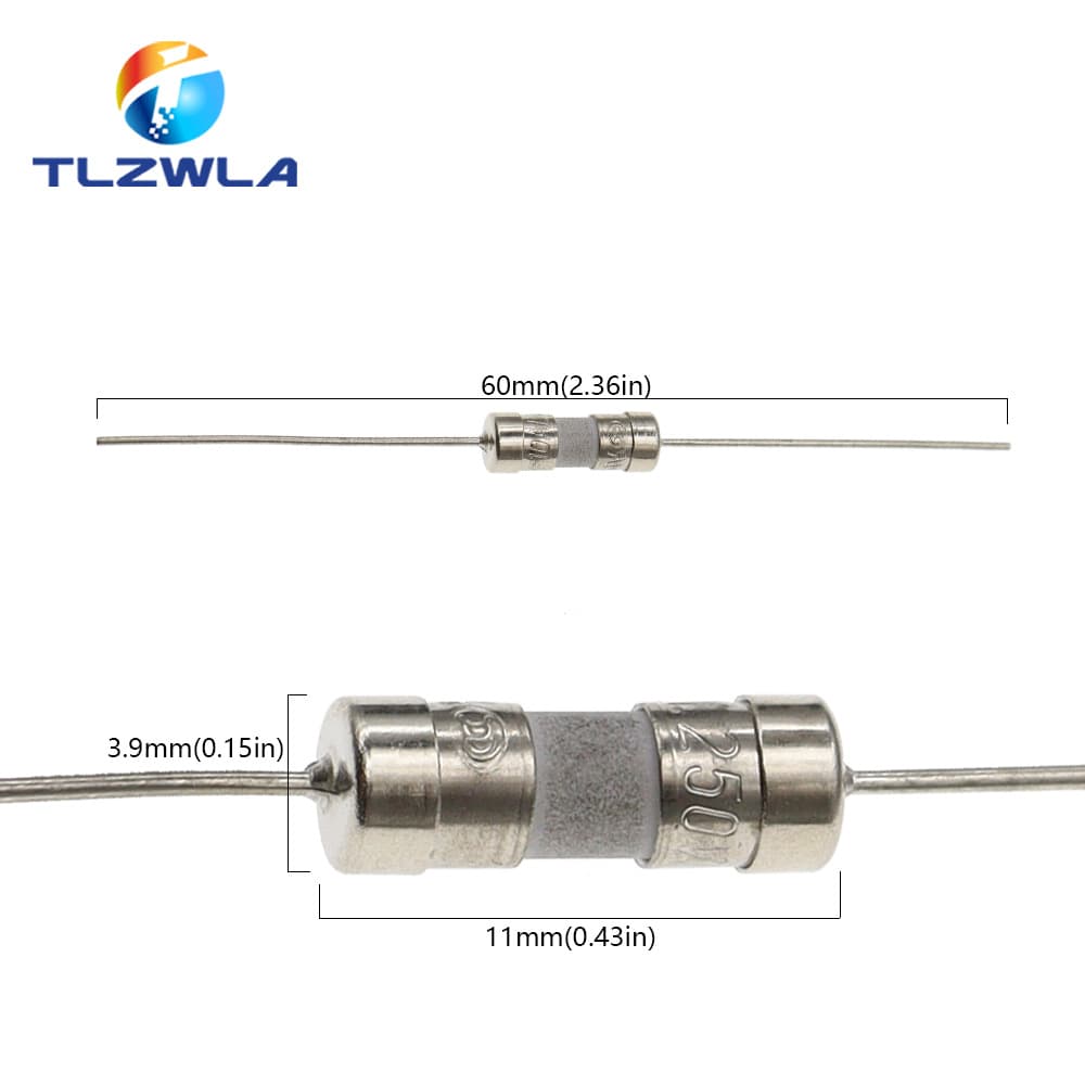 4 * 11T1.5AL 250V Midea Soymilk Machine Glass Fuse Tube 3.6 * 10mm 1.5A with Pin