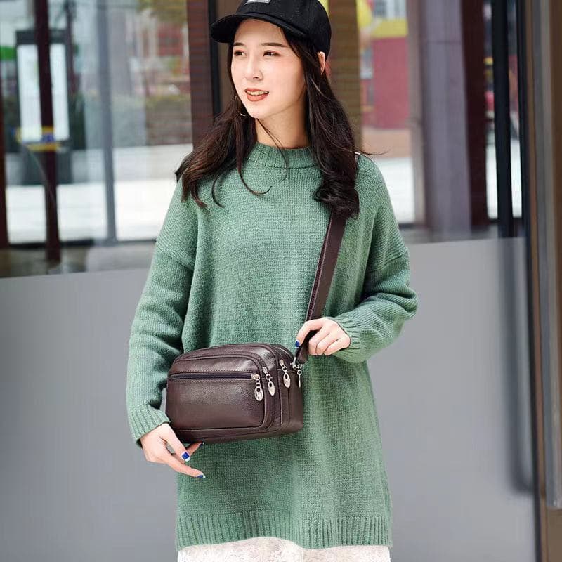 Multi-Layer Waterproof Crossbody Bag for Women