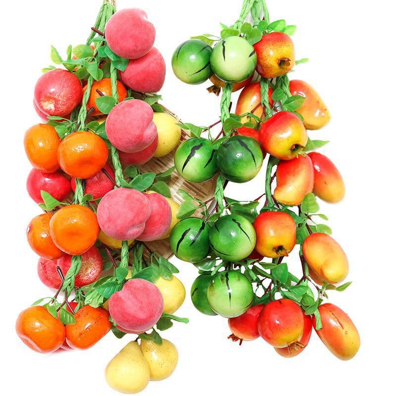 Simulated vegetable and fruit string pendant for restaurants, kindergartens, farmhouses, and Northeast-style artificial gardeners.