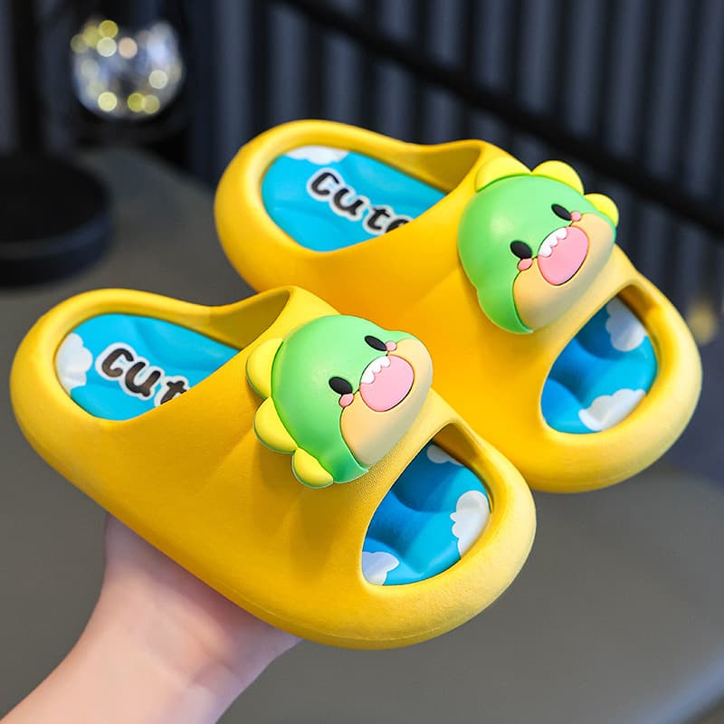 Children's Summer Slippers, Cute Girls' Indoor Non-Slip Toddler Bathroom Shower Slippers for Kids