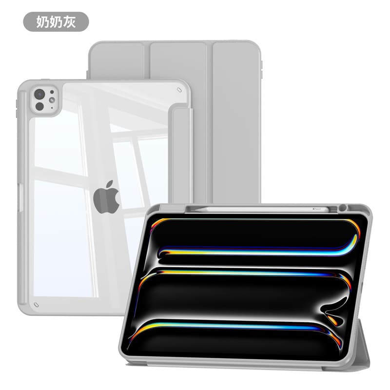 Suitable for ipad 10.2 flat protective cover 10 generation acrylic Air54 protective cover with pen slot pro11 anti-bending