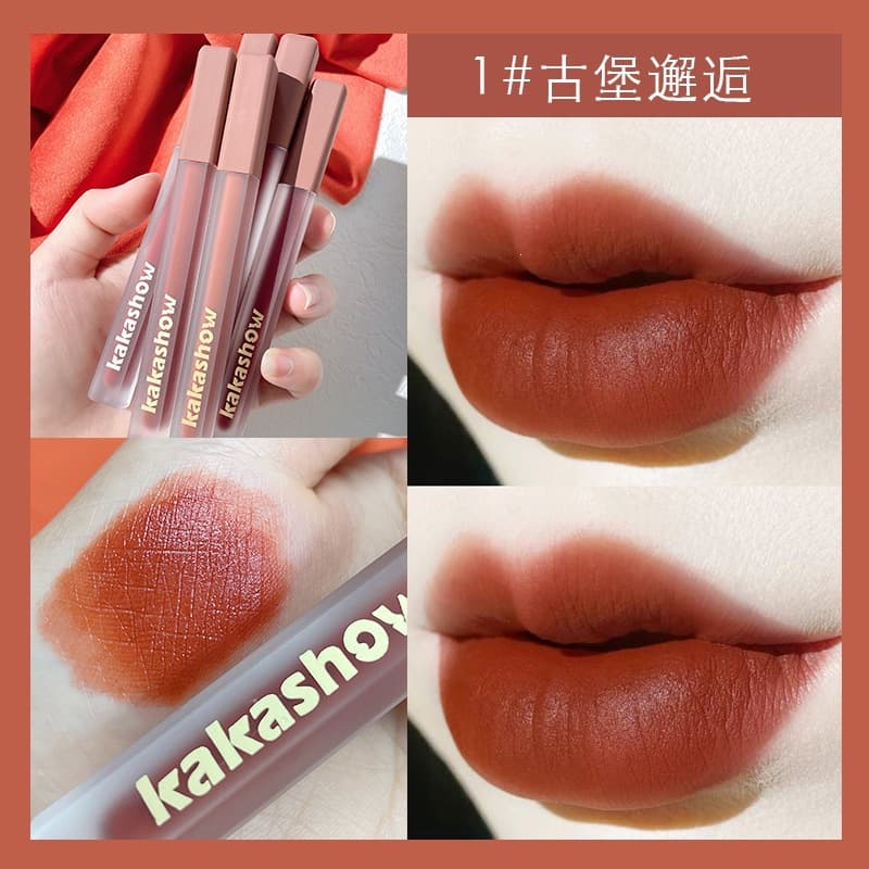 Kakashow Velvet Matte Lip Glaze Student Daily Natural Waterproof