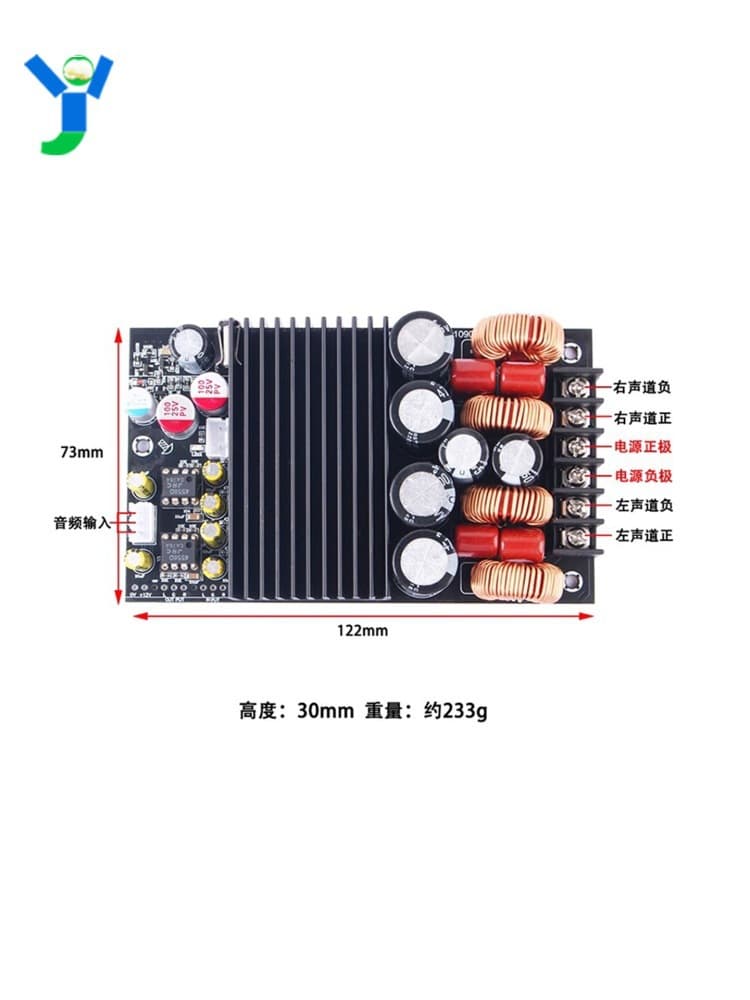 Tpa3255 Digital Power Amplifier Board Module Hifi Audiophile-Grade 2.0 Dual-Channel 2
