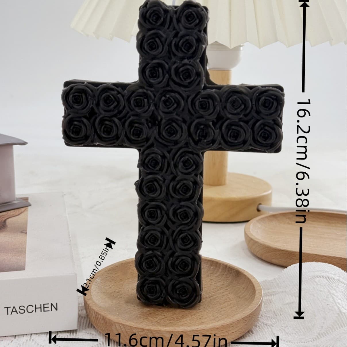 Rose Cross Scented Candle, High-End Decorative Ornament, Easter Candle