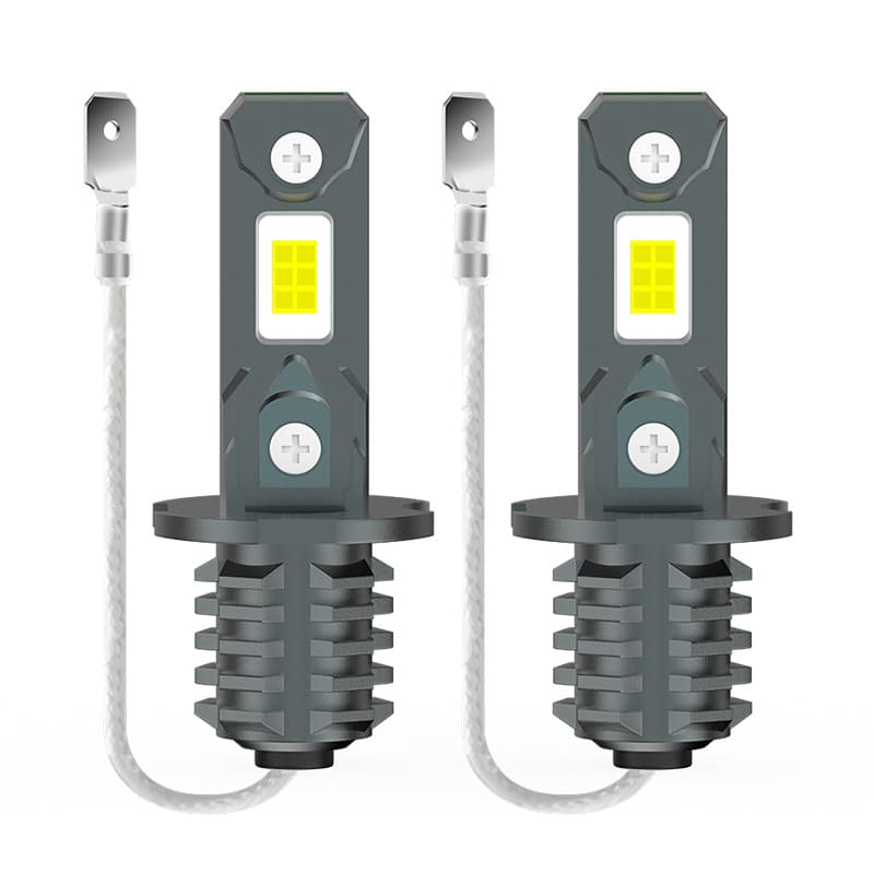 New Cross-border LED H3 Car Headlight Plug-and-Play Cross-border E-commerce Hot-Selling Modified Car LED Yellow White Headlight