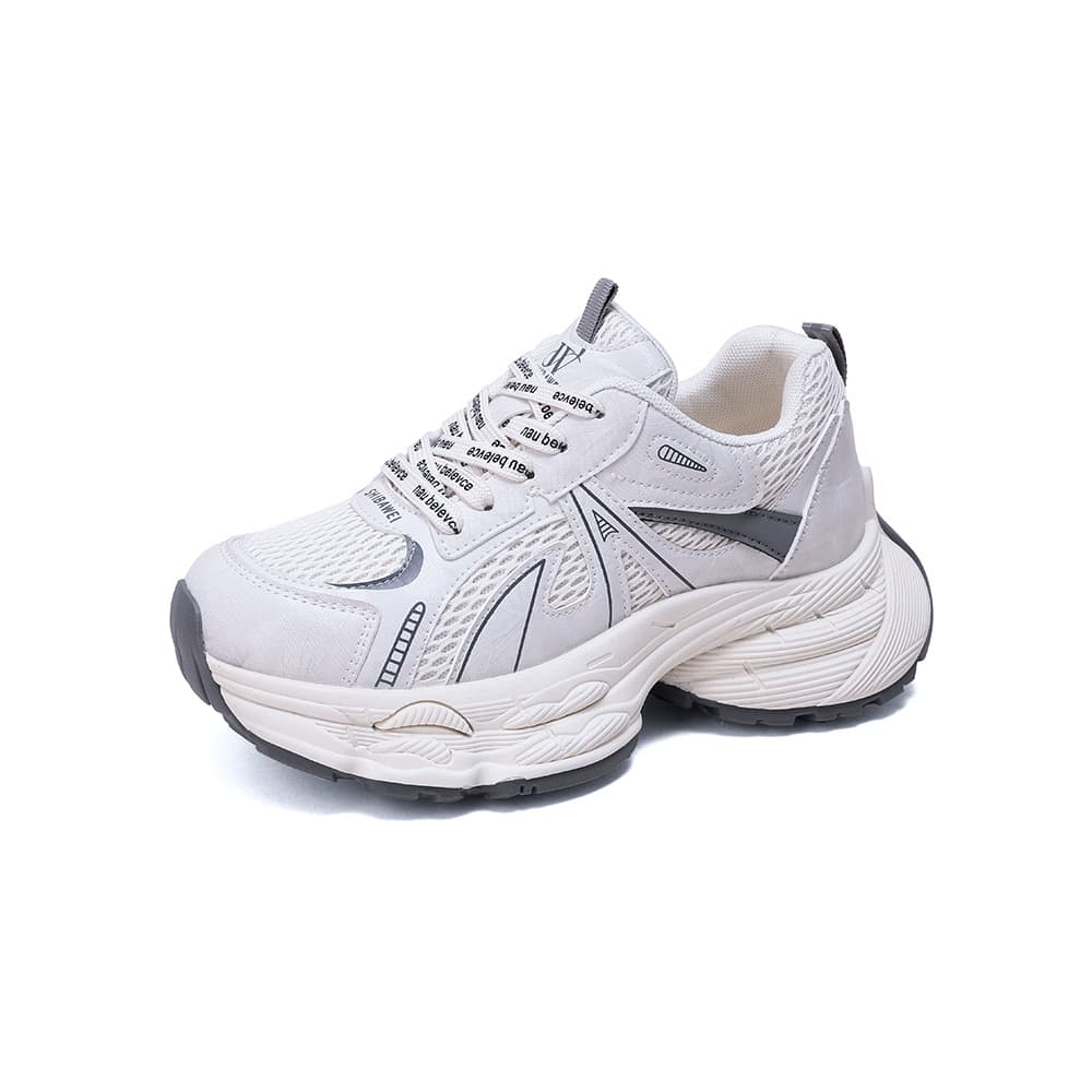 Washed Color Thick-Soled Height-Increasing Dad Sneakers for Women, 2026 New Spring/Summer Outdoor Versatile Sports Shoes with Breathable Mesh