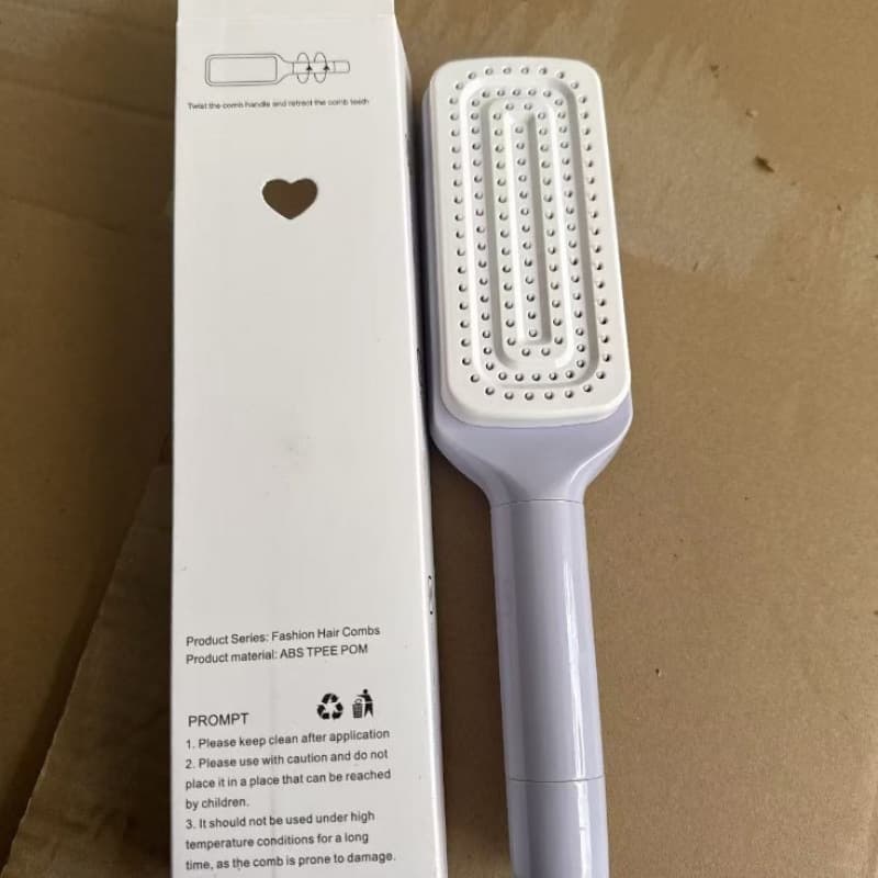 New cross-border e-commerce rotating telescopic massage comb with air cushion and airbag, women's home use, anti-static hair-smoothing comb, negative lining bag.