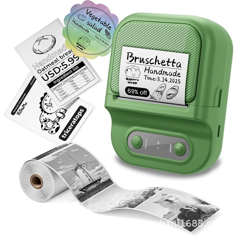 Food label printer, small mooncake, tea, baking coding machine, clothing tag, bread production date