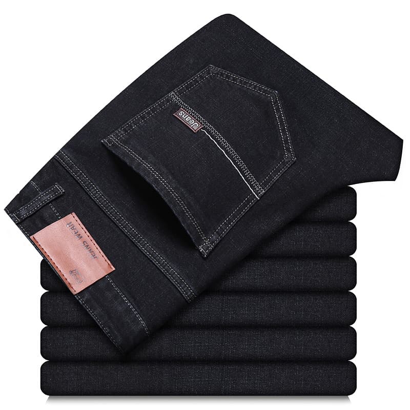 Men's Loose Straight Leg Jeans, Casual Style, Spring 2024 New Arrival, Youth Men's Clothing, All Seasons, Long Pants