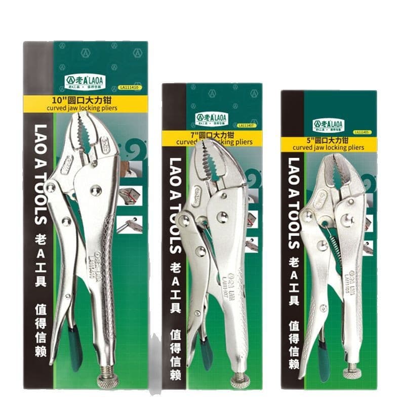 Old A Multi-functional C-type Round Mouth Pliers Industrial Toothed Pipe Wrench 10-inch Heavy-duty Pipe Wrench