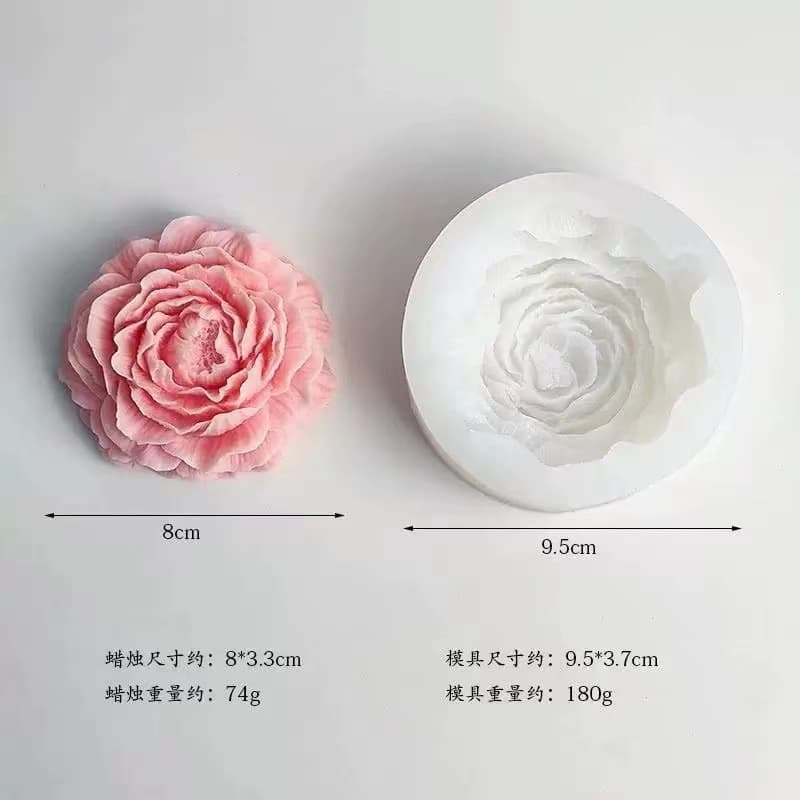 Tiger Head Jasmine Scented Candle Silicone Mold DIY Flower Baking Plaster Decoration Mold Cross-Border Wholesale