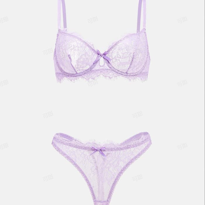 Lace Sexy Bra and Panty Set Summer Lightweight Breathable