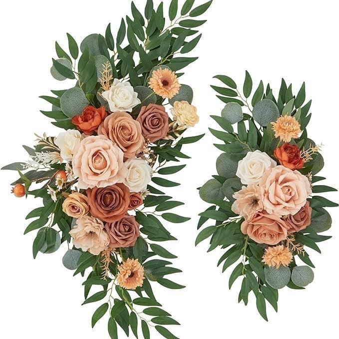 Nordic Wedding Arch Flower Decoration Artificial Flowers Wedding Party Welcome Sign Decor Outdoor Party Decoration Pair of Flowers