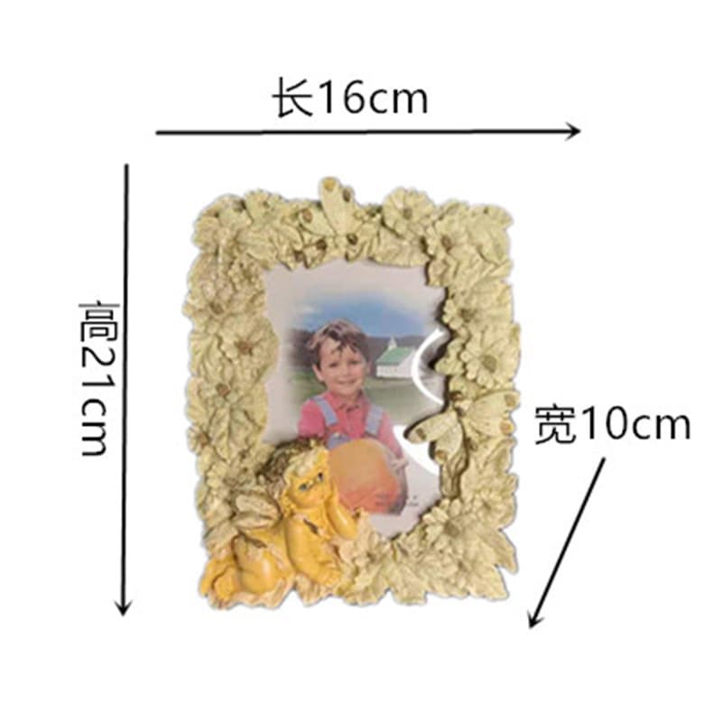 Resin Creative Fashion Store Room White Lace Photo Frame Decorative Ornament