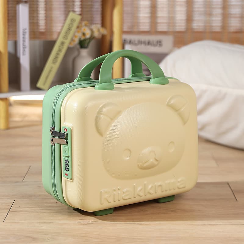 Bear Style Souvenir Wedding Gift Box Wholesale 14-inch Password Case Small Suitcase Candy Color Lightweight Storage Bag