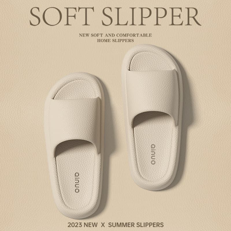 Women's Slippers Summer 2026 New Indoor Soft Sole Bathroom Anti-Slip Anti-Odor Couple EVA Slippers