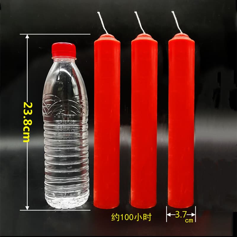 Large red household candles for emergency lighting, power outages, holidays, smokeless, extra-thick cylindrical candles for Buddhist offerings (wholesale)
