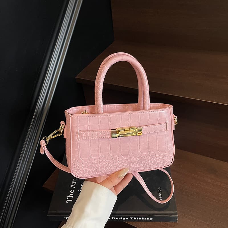 Ladies' Bags Cross-border Trade Women's Handbags 2025 New Stone Pattern Handbag Simple Shoulder Crossbody Bag