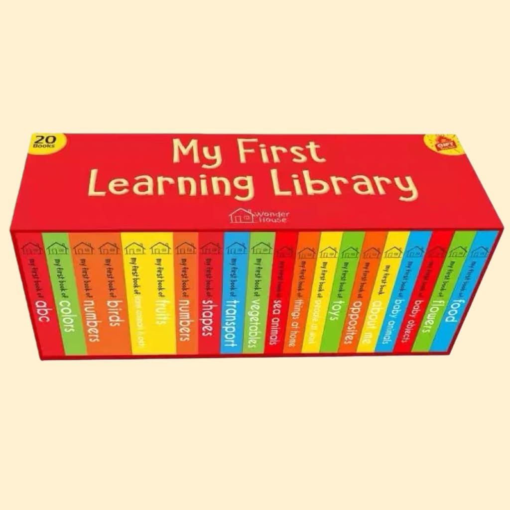My First Learning Library (20-book box set) - Original English Children's Early Education Board Books