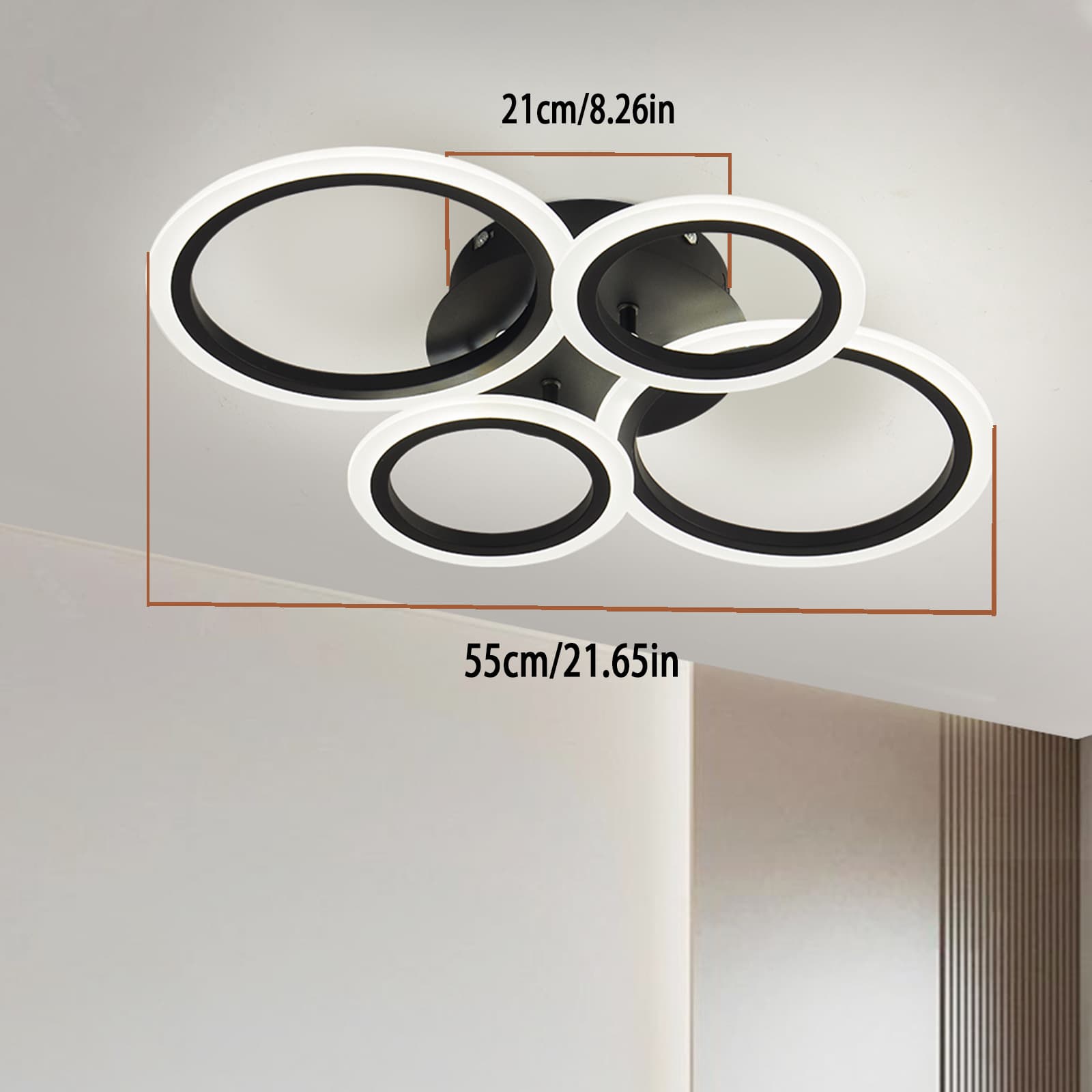 Cross-border LED Ceiling Light Living Room Lamp Nordic Modern Simple Bedroom Dining Hall Corridor Ceiling Light