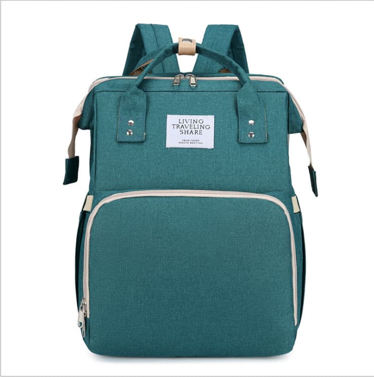 New Cross-Border Foldable Sleeping Diaper Bag Multifunctional Maternity Bag Mother's Bag Bottle Backpack Diaper Backpack