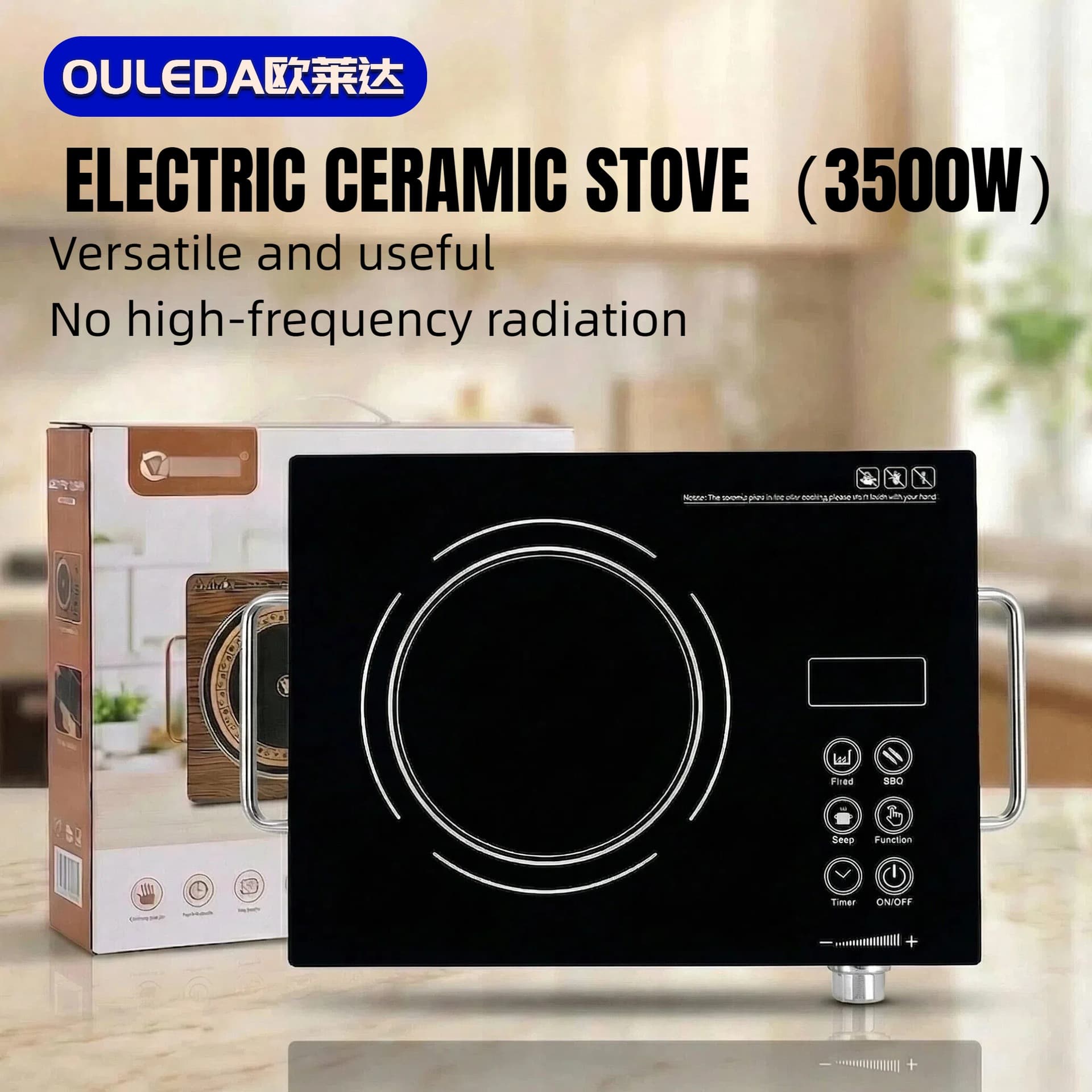 Electric Ceramic Stove High Power Multi-Function Induction Cooktop for Home Cooking and Hot Pot Cross-Border Wholesale