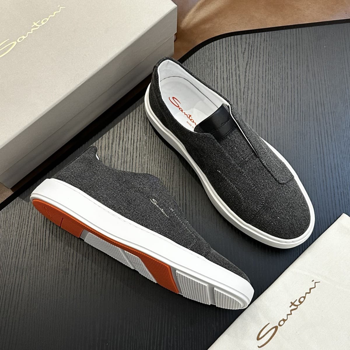 Cross-border high-end men's shoes 2024 autumn and winter new trendy sneakers men's leather shoes outdoor sports casual men's shoes