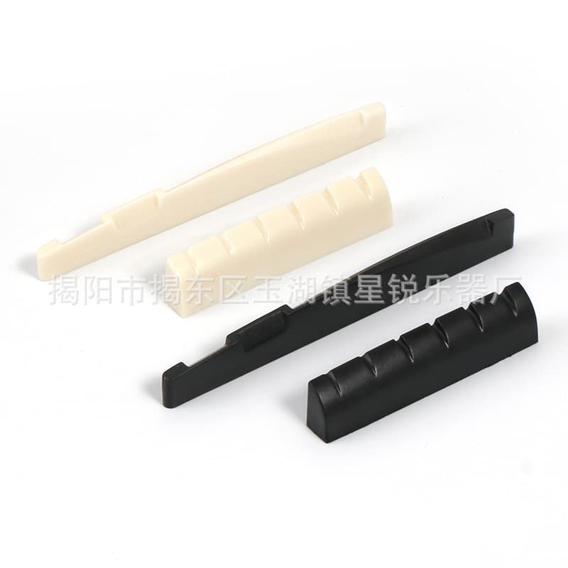Acoustic Guitar Nut Plastic ABS Guitar Bridge Upper and Lower Guitar Nut