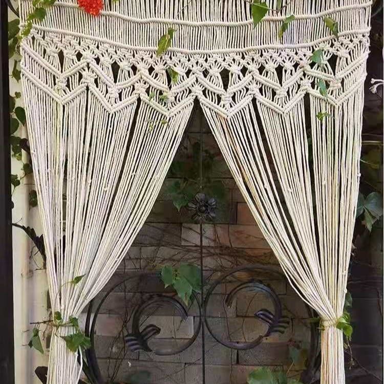 Wedding Curtain Tapestry Bohemian Style Hand-made Cotton Woven Curtain Wedding Home Furnishings Decorative Tapestry