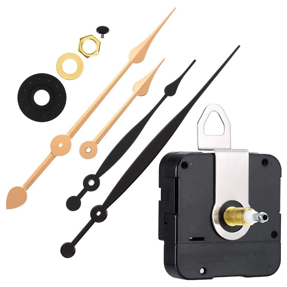 High-torque movement with 20mm shaft length + 9715 metal hands, quartz clock high-torque movement, wall clock movement