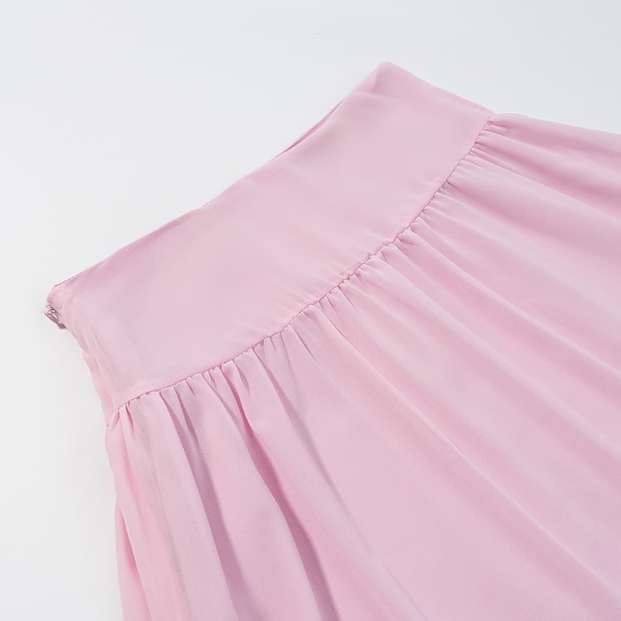 Myst&Za Women's 2025 Summer New Fashionable Small Shawl Strapless High-Waist Skirt 3-Piece Set