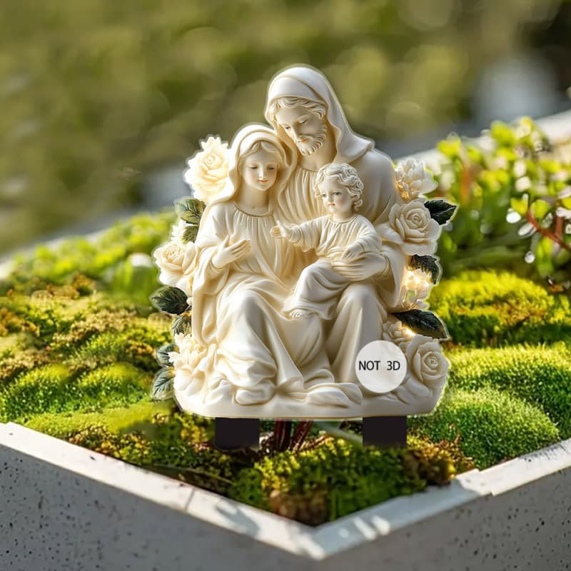 Cross-Border Mother's Day Parents Jointly Protect 2D Acrylic Garden Stakes Courtyard Potted Plant Decoration Props