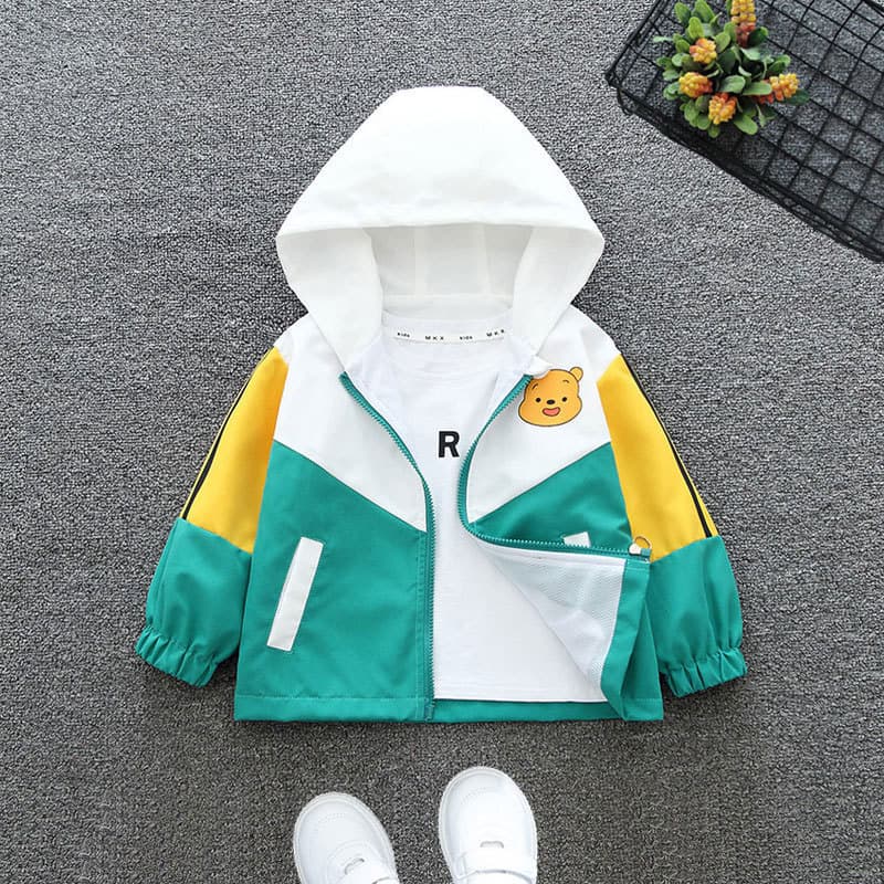 Boys Spring 2025 New Jacket Children's Windbreaker Coat Girls Spring Autumn Sports Top