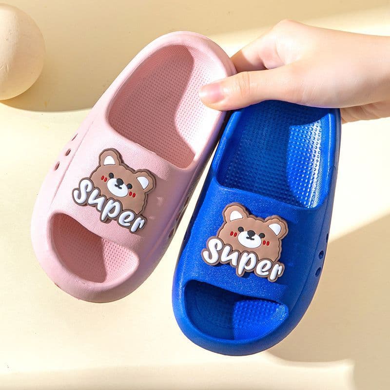 Children Slippers Boys Non Slip Soft Sole Bear Girls Toddler Indoor Home Sandals EVA