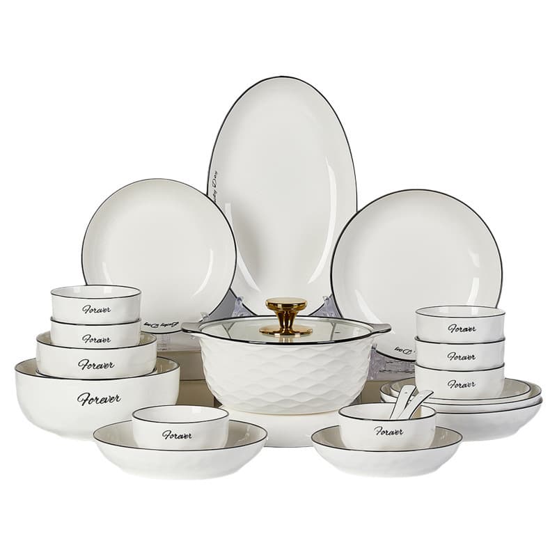 2025 New Ceramic Dinnerware Set, Premium Bowl & Plate Set for Home