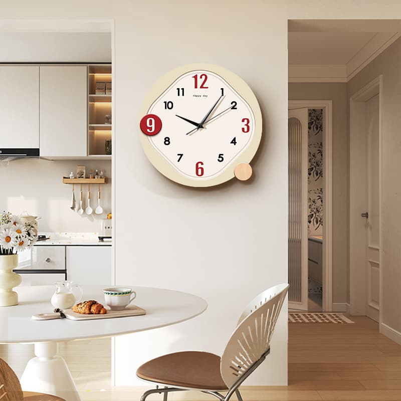 No-Drill Wall Clock for Living Room, New Trendy Creative Clock, Modern Minimalist Decorative Clock, Direct from Factory
