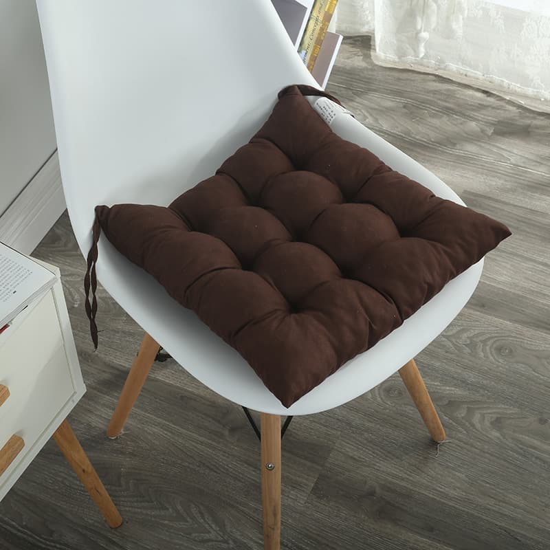 Wholesale Solid Color Brushed Thickened Chair Cushion for Dining Chair, Office Computer Chair, Student Seat Cushion, Tatami Mat
