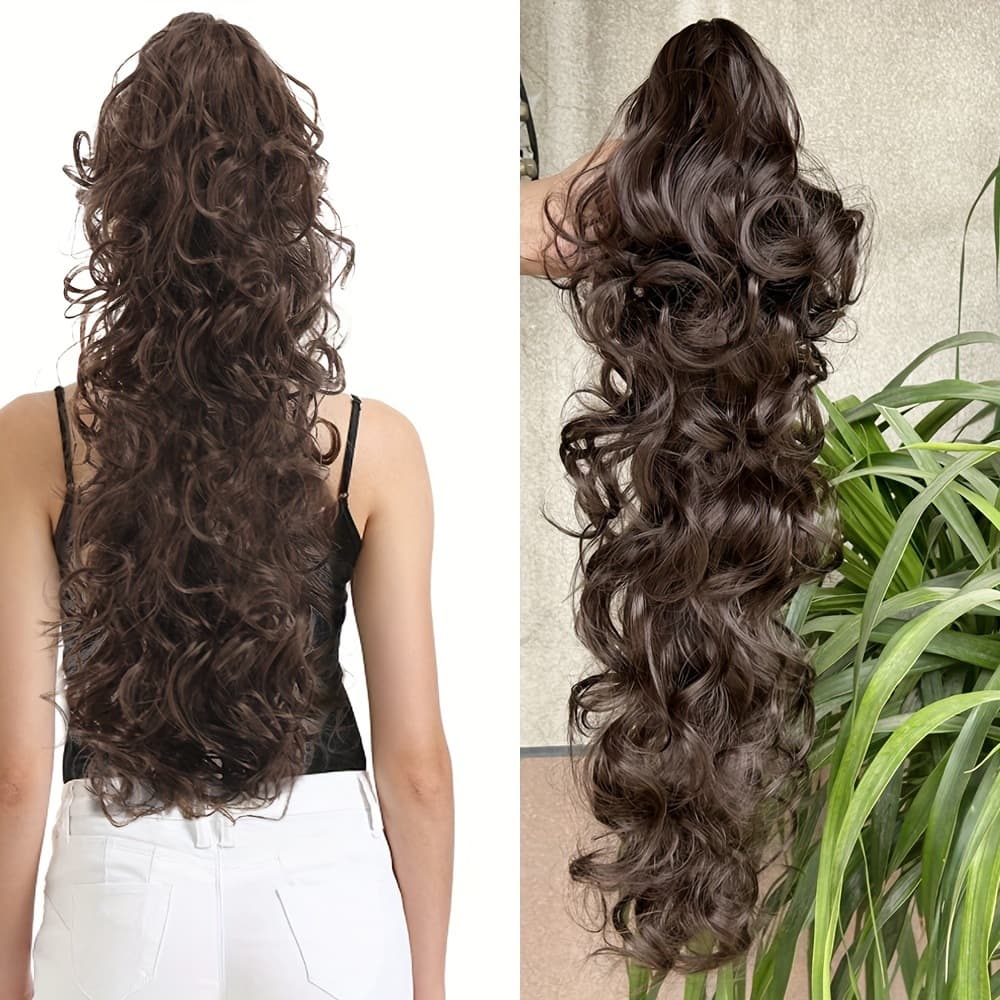 Cross-Border Foreign Trade Small Roll Ponytail Clip Ponytail Ready Stock Wholesale