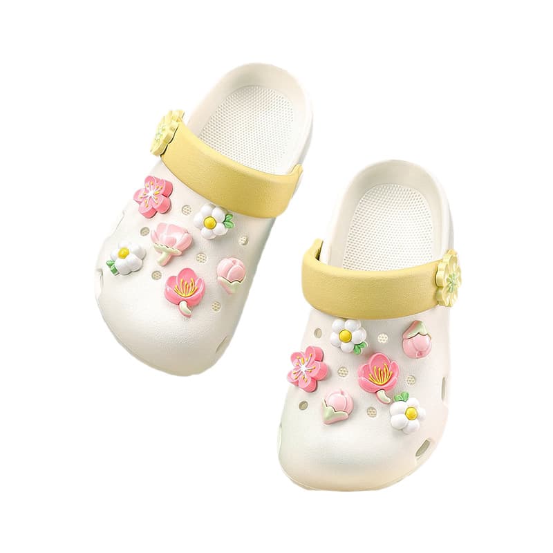 Happy Mary children's clogs, summer non-slip soft-soled EVA sandals, girls' beach parent-child shoes, medium and large children's shoes