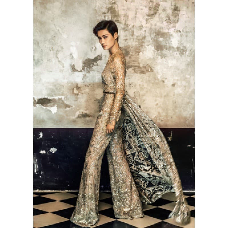 Li Yuchun Singer Poster Decorative Painting Kraft Paper Photo Frame Photo Paper Framed Painting Hanging Picture Photo Frame Mural Wall Painting