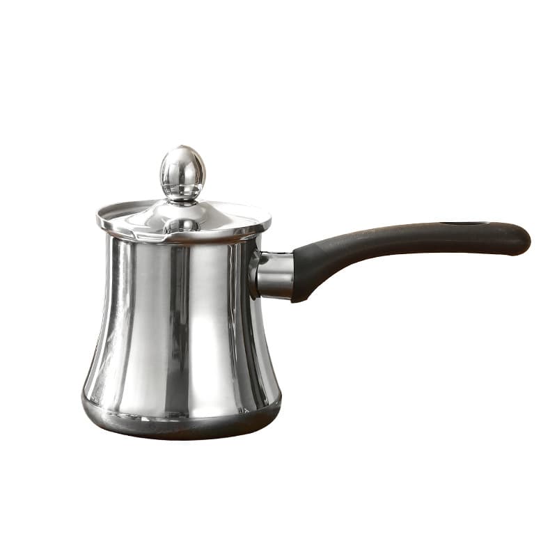 Long Handle Latte Milk Pitcher Anti-Spill Stainless Steel Thickened Coffee Cup Turkish Latte Coffee Pot Coffee Tool