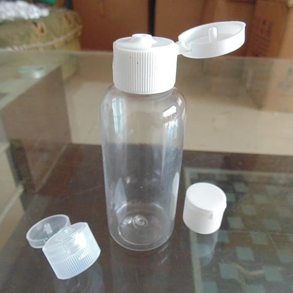 50ML plastic flip-cap bottle PET plastic bottle liquid packaging bottle transparent plastic flip-cap bottle