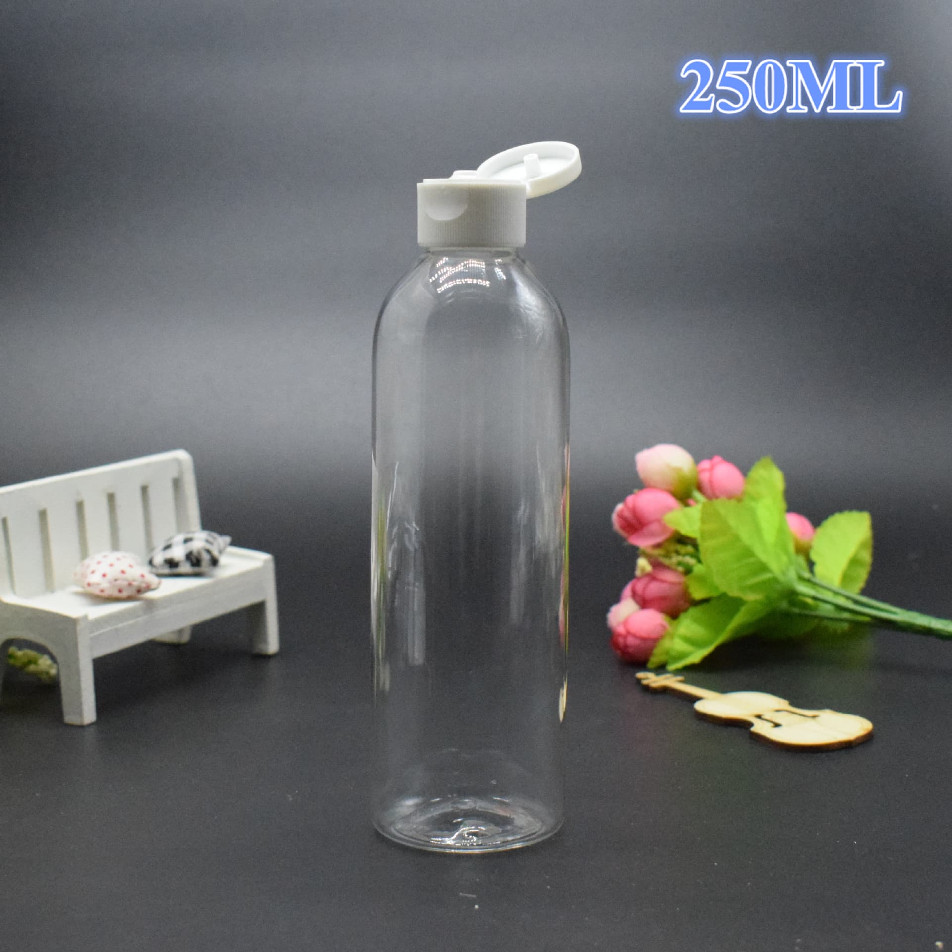 250ml Pet Refillable Bottle, Beauty and Personal Care Product Bottle, Empty Bottle Without Lid, Plastic Bottle 250ml