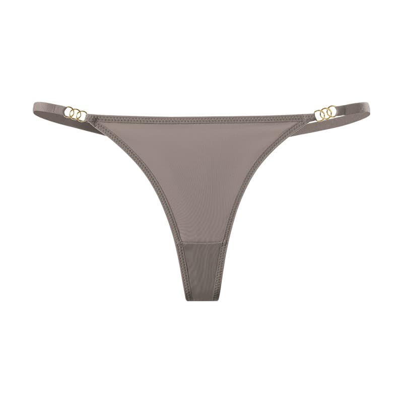 Amazon Cross-Border Fashion Sexy Breathable Seamless Thong Women Low Waist Thin Strap Temptation Panties