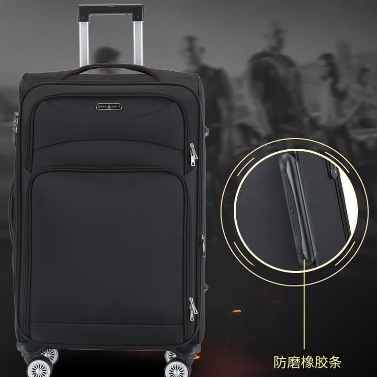 Oxford Fabric Luggage Universal Large Capacity Trolley Case 20-inch Carry-On Travel Bag 24-inch Business Suitcase with Lock