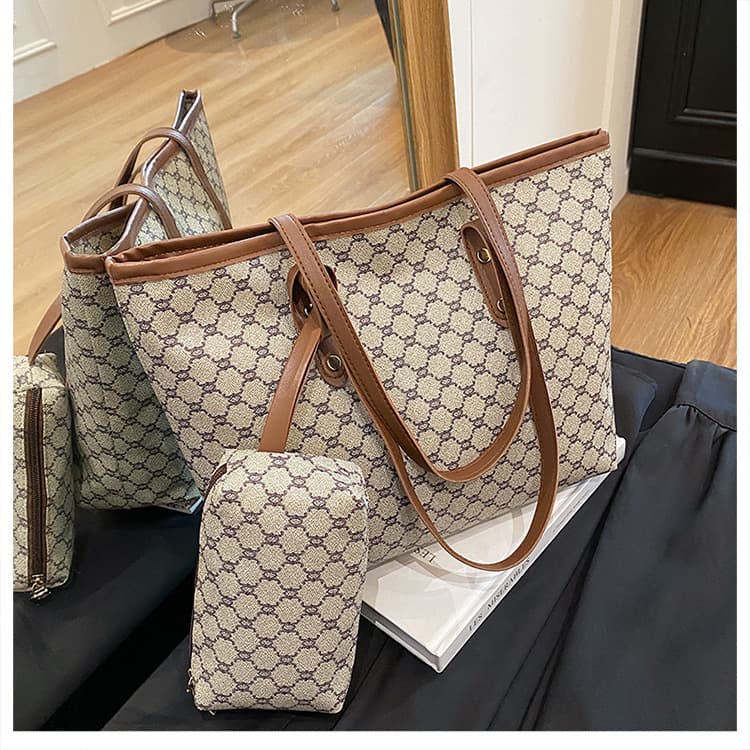 Large Capacity Tote Bag for Women Commuting, Personalized 2025 New Style Niche Trendy Shoulder Bag, Textured Women's Bag