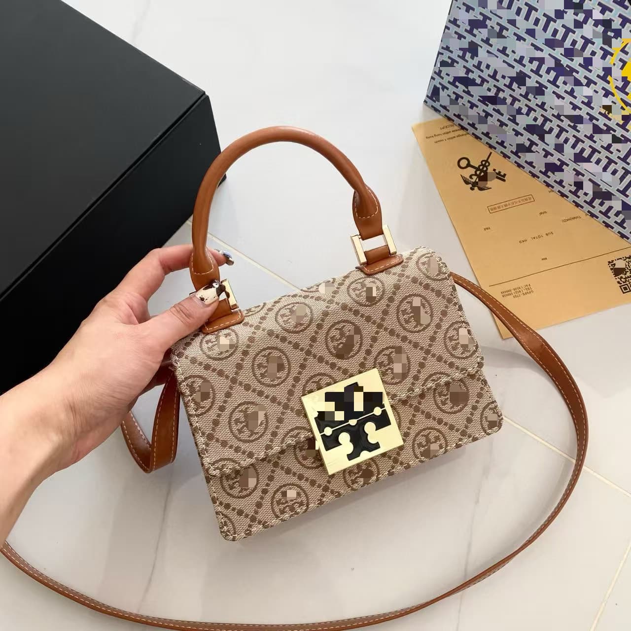 Cross-border TB2025 new versatile fashion bag, high-end feel, ins style, single shoulder crossbody women's bag, casual and versatile.