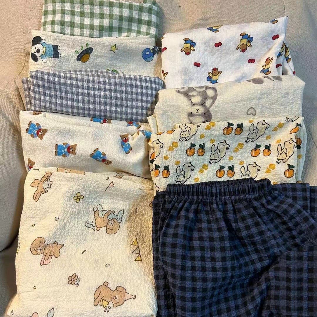 Summer Women's New Pajama Pants, Sweet and Cute Cartoon Style, Popular Home Pants, Cotton-Like Pants