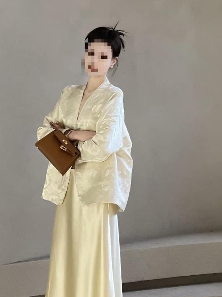 New Chinese Style National Trend Women's Suit 2026 Spring New Arrival Outfit Set with Beautiful Jacket and Skirt