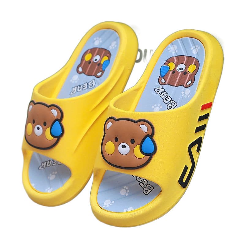 Children's Summer Sandals, Anti-Slip and Wear-Resistant Flip-Flops for Boys and Girls, Ages 3-12, Cartoon Kids' Slippers